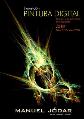 Cartel de la exposición Pintura Digital